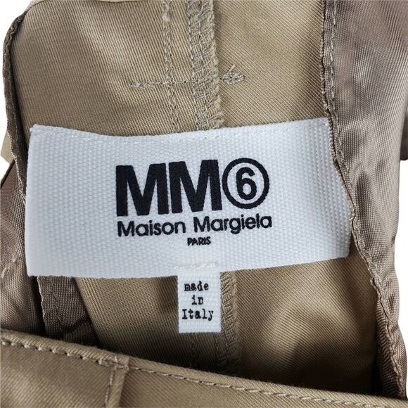 MAISON MARGIELA Double Knee Trousers S52532 Chino Pants Wide Leg Mid Rise Bottom - Picture 7 of 9